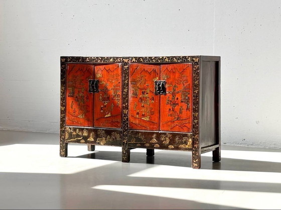 Image 1 of Cómoda de madera de olmo de la dinastía Qing, finales del siglo XIX