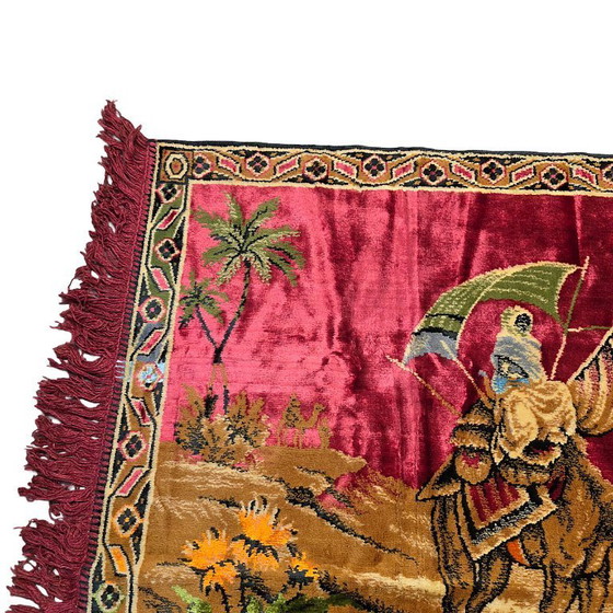 Image 1 of Vintage Italian woven wall tapestry, 1960s/70s