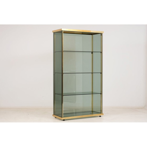 Image 1 of Vintage glass and brass bookshelf, 1960