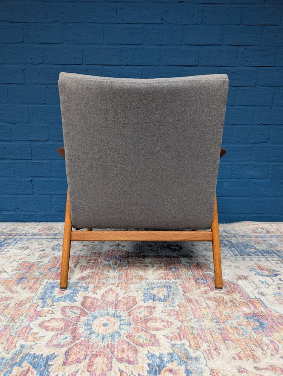 Poltrona vintage, Yngve Ekström per Swedese, anni '60 – Poltrone, Wood, Cotton (photo 4 of 10)