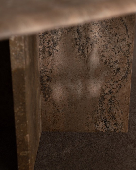 Image 1 of Vintage travertine coffee table, 1970s