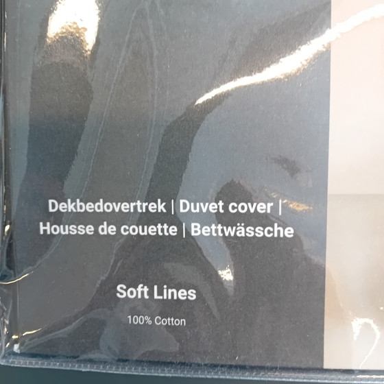 Image 1 of Housse de couette Auping en flanelle Soft Lines 140 x 220 cm