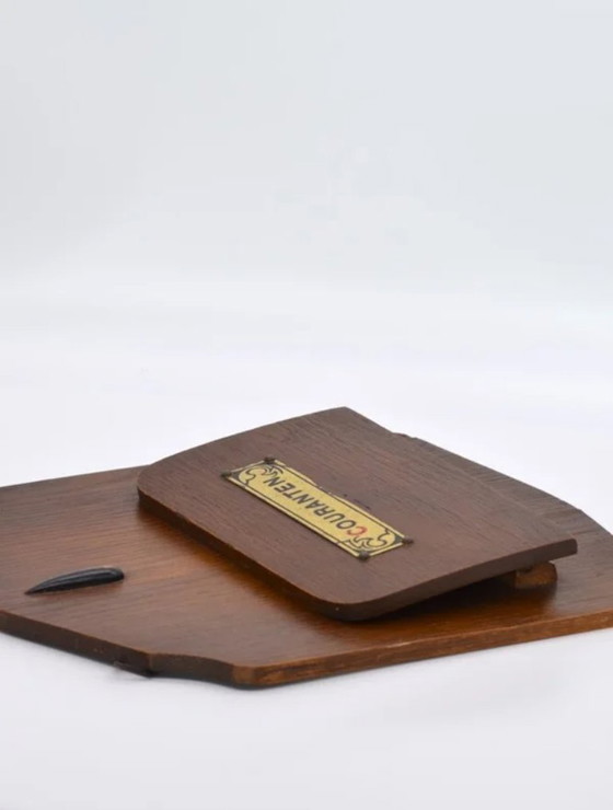 Image 1 of Porta giornali in legno Art Déco "Couranten"