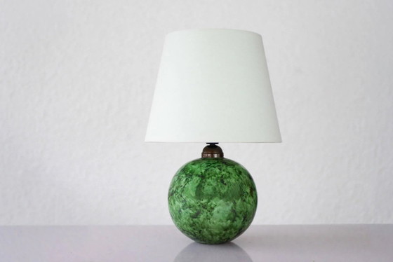Image 1 of Scandinavian Art Deco table lamp in ceramic by Erik Mornils for Nittsjö, 1930s