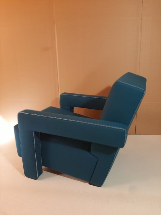 Image 1 of CASSINA 637 UTRECHT fauteuil (NIEUW, NOOIT GEBRUIKT) in 13L OTHANIO WOL met natuurlijke draadstiksels en paardenpunt