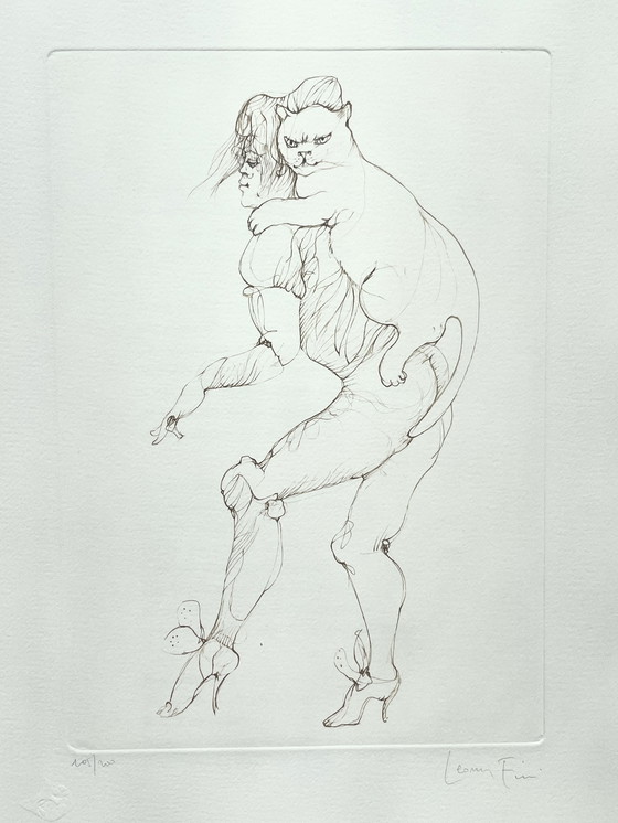 Image 1 of Leonor Fini, Litografía poco común sobre papel Arches, alrededor de 1980