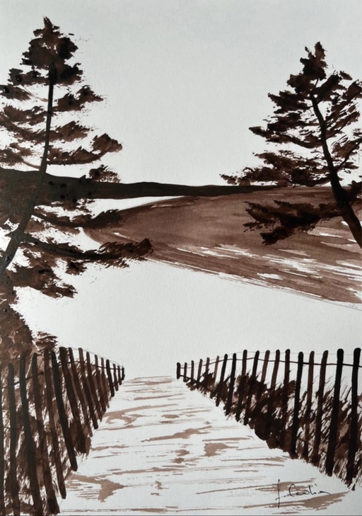 Boceto del artista. 21x15cm.