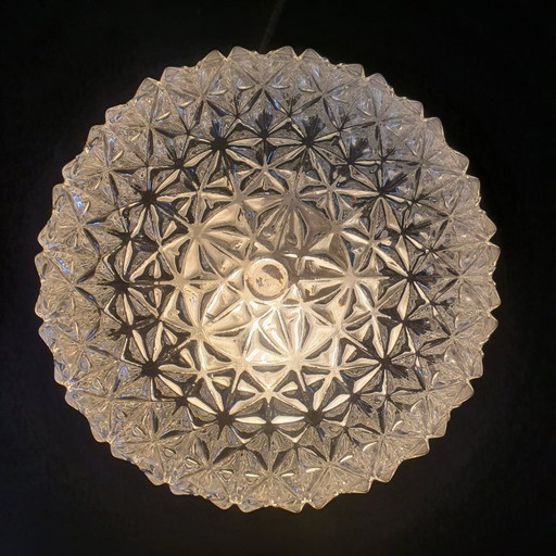 Lampada da parete vintage - vetro di ghiaccio a forma di bolla - testurizzata