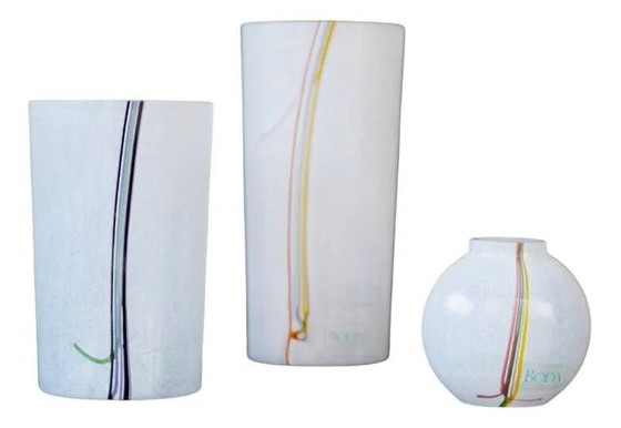 Image 1 of Glass vases by Vallien for Kosta Boda, set of 3