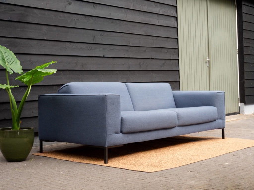 Design On Stock Aikon | 3-Zits Design Bank | Blauw Ploegwol – 2 zitsbanken, Wool