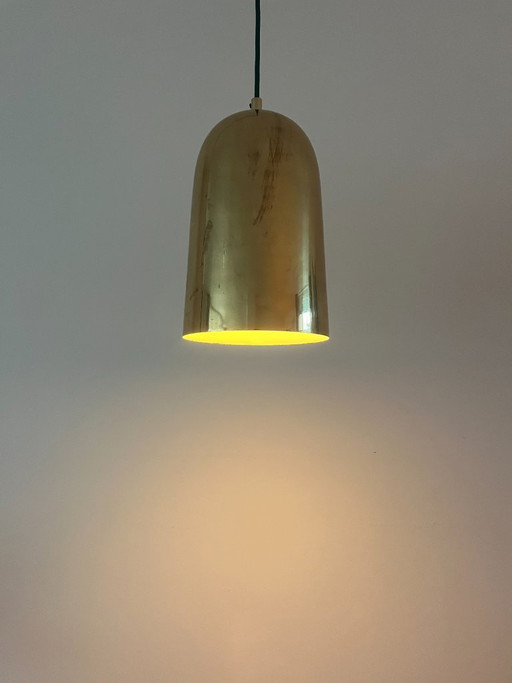 Vintage Deense messing hanglampen - set van 2