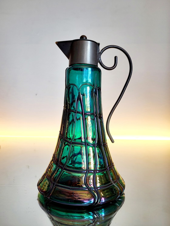 Image 1 of Art nouveau karaf, pitcher, König & Habel Ignaz, Oostenrijk, 1880-1890