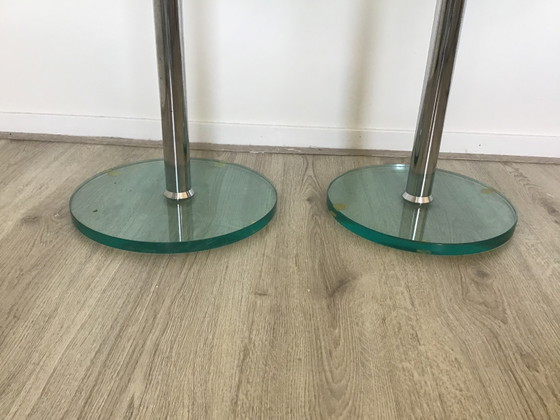 Set de Mesas Auxiliares Diseño Metaform – Glass, Chrome (photo 7 of 7)