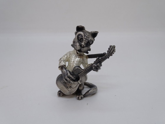 Image 1 of “Gatos músicos / Banda de gatos músicos”, Aryentis, acero, 80’s - España