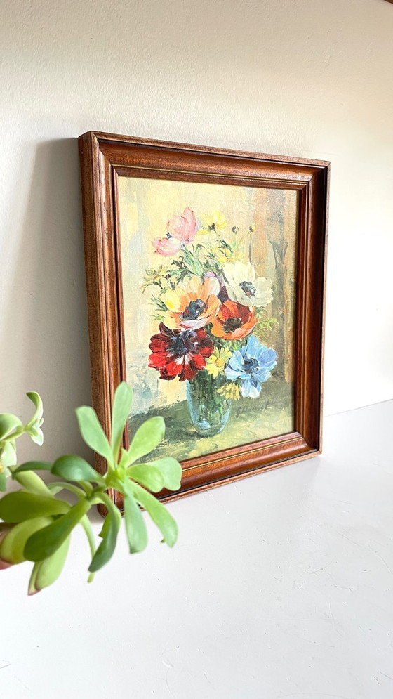 Image 1 of Bouquet vintage con anemoni