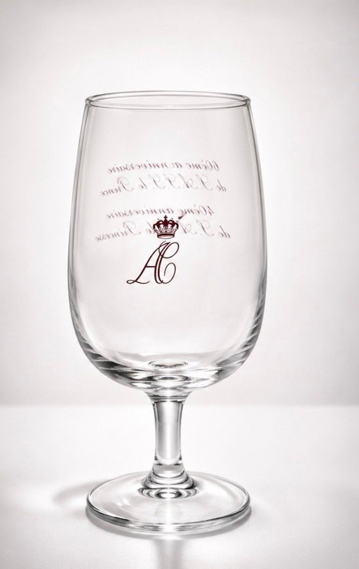 Wijnglas (1) - Glas - Zeldzaam Monaco Prinselijk