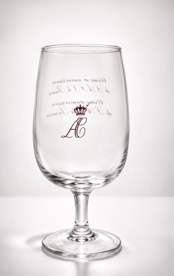 Image 1 of Wijnglas (1) - Glas - Zeldzaam Monaco Prinselijk
