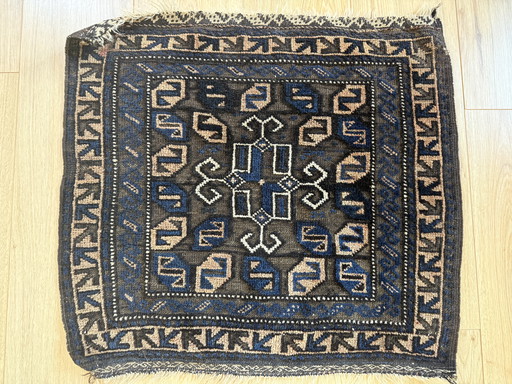 Antique Caucasian textile object (ca. 1900–1930) Hand-knotted | wool on wool | 68 × 63 cm