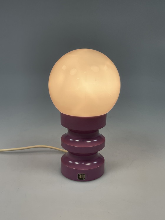 Image 1 of Lampe de table vintage, style âge de l'espace, Sompex Allemagne 1970