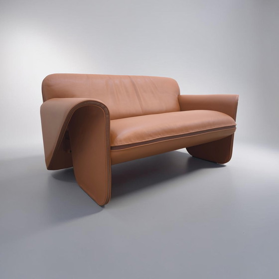 Image 1 of De Sede ds 125 Gerd Lange Garnitur Designersofa Ledersofa Couch Zweisitzer Dreisitzer cognac