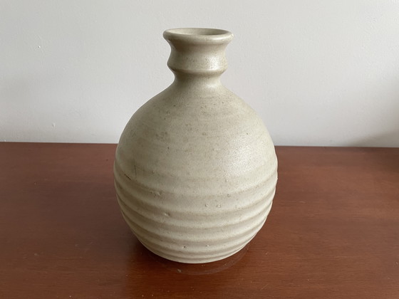 Image 1 of Klaas Fenne De Leeuw Kampen - Pottery Ribbed Vase