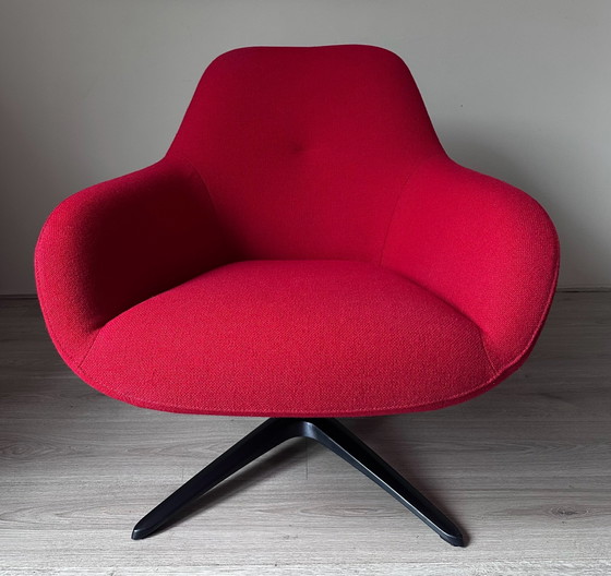 Fauteuil design Pode Spot One, Textile, Rouge (photo 2 sur 6)