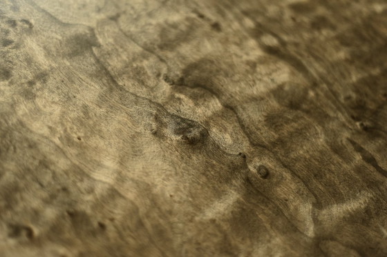 Image 1 of Scandinavian Sideboard in Birch with Hand-Painted Op-Art Pattern, 1960s