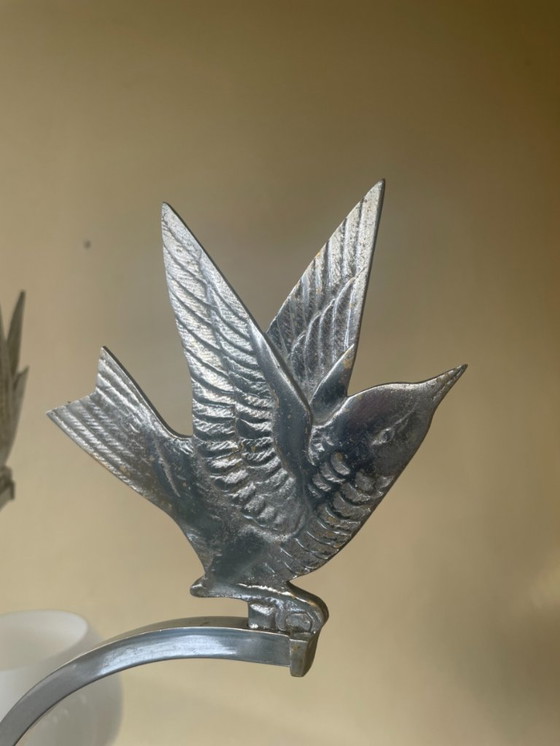 Image 1 of Lámpara colgante Lámpara de techo Art Déco 1930 Gorriones Francés