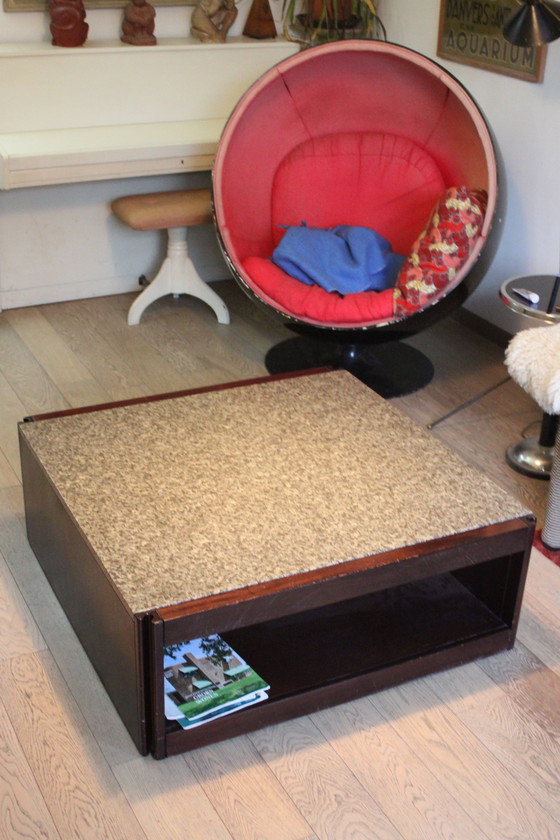 Image 1 of Angelo Mangiarotti 4D Coffee Table for Molteni, Italy 1960s