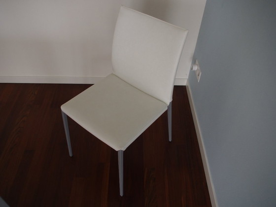 Sedie Lia Zanotta, Ecofire Bianco, Base in Alluminio – Sedie da pranzo, Leather (photo 4 of 8)