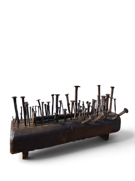 Arte Povera Decorative Object – Iron, Wood (photo 3 of 6)