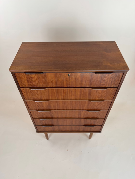 Image 1 of Danish Teak Tallboy Chest of Drawers – Spacious & Stylish Storage