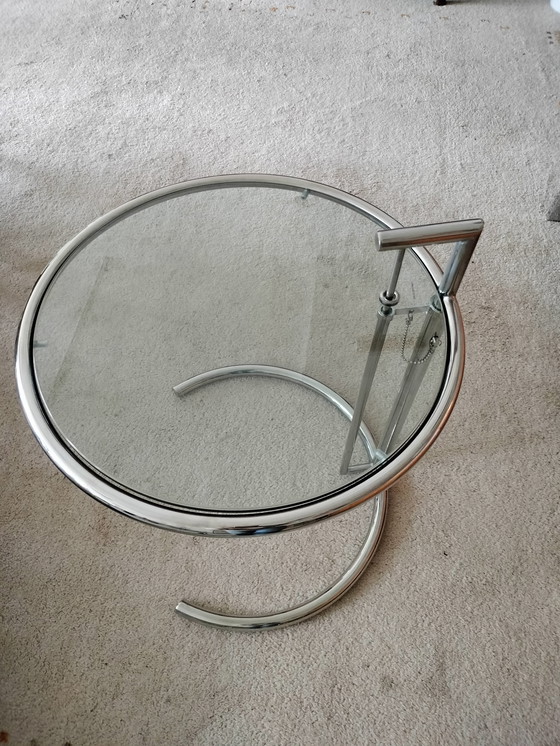 Image 1 of Table d'appoint chromée Eileen Gray style Classicon