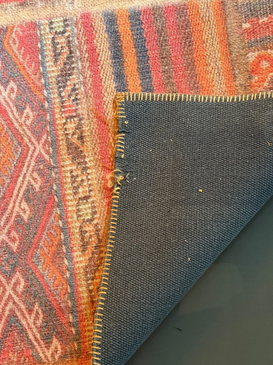 Patchwork-Teppich mit anatolischen Motiven – Wolle auf Baumwolle – 290 × 200 cm – Teppiche & Läufer, Wool (photo 6 of 8)