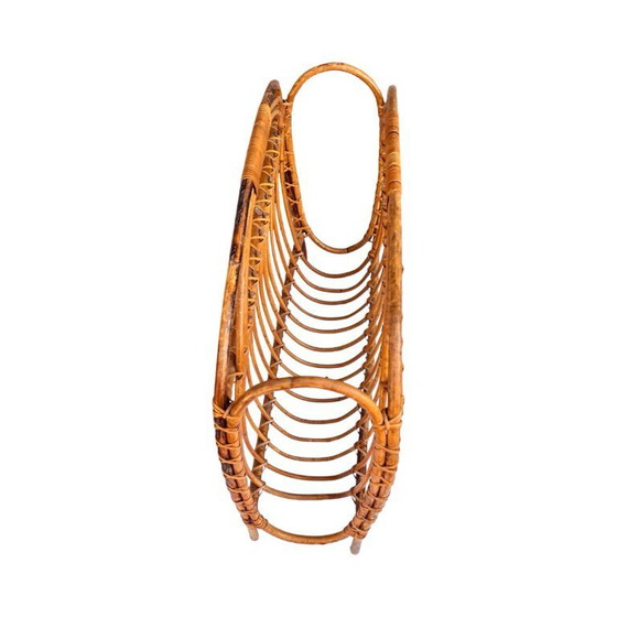 Image 1 of Portariviste in vimini, stile scandinavo, Danimarca, anni '70