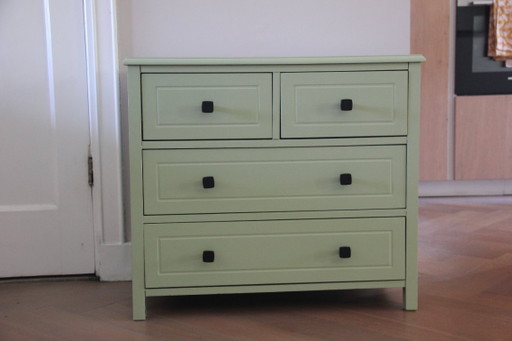 Cassettiera verde chiaro con 4 cassetti – ladekasten, Wood