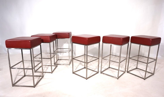 Image 1 of 6er Set De Sede DS 218/55 Barhocker von Paolo Piva, 2000