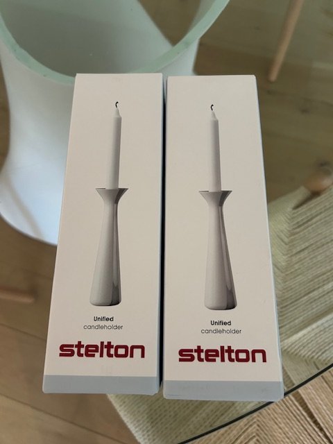 Image 1 of 2x Maria Berntsen (Denemarken) kandelaar