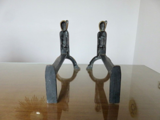 Image 1 of Paire de chenets Anton PRINNER