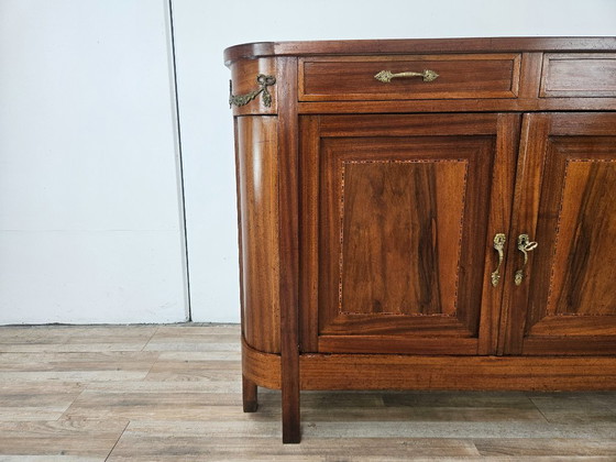 Image 1 of Early 20th century Art Nouveau sideboard with brass decorations