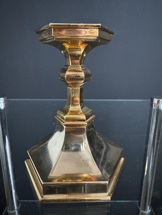 Image 1 of Candeliere Nagel placcato oro degli anni '70