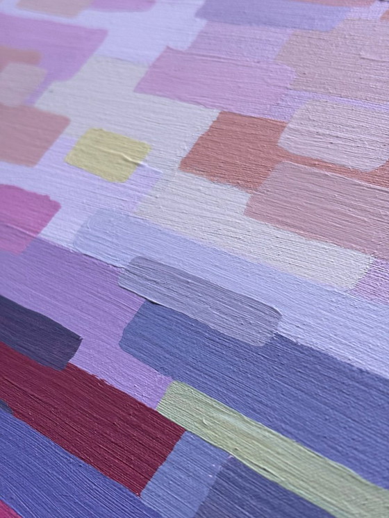 Image 1 of Gute Nacht - Stilisierte abstrakte Landschaft mit impressionistischen Farbeinflüssen