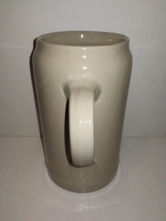 Image 1 of Set van 2 vintage bierpullen "München salut Bordeaux" / "La taverne Bavaroise"