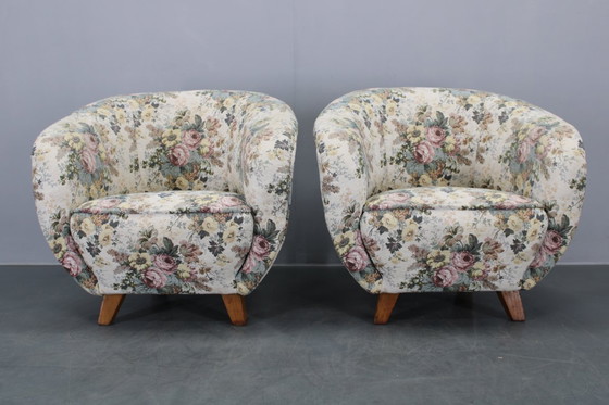 Image 1 of 1940er Jahre Paar Clubsessel, Tschechoslowakei