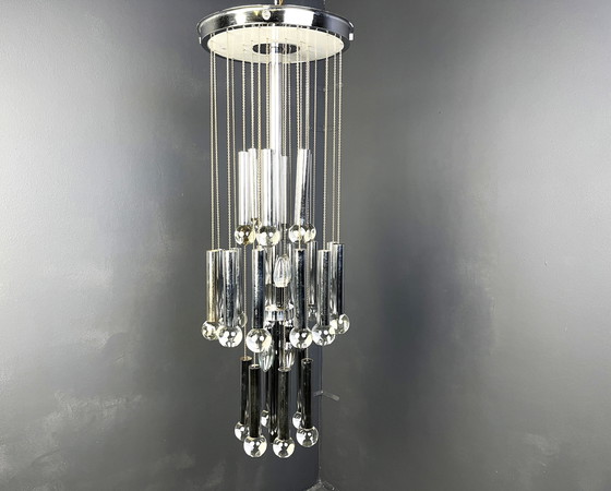 Image 1 of Vintage chandelier by Gaetano Sciolari, 1970s