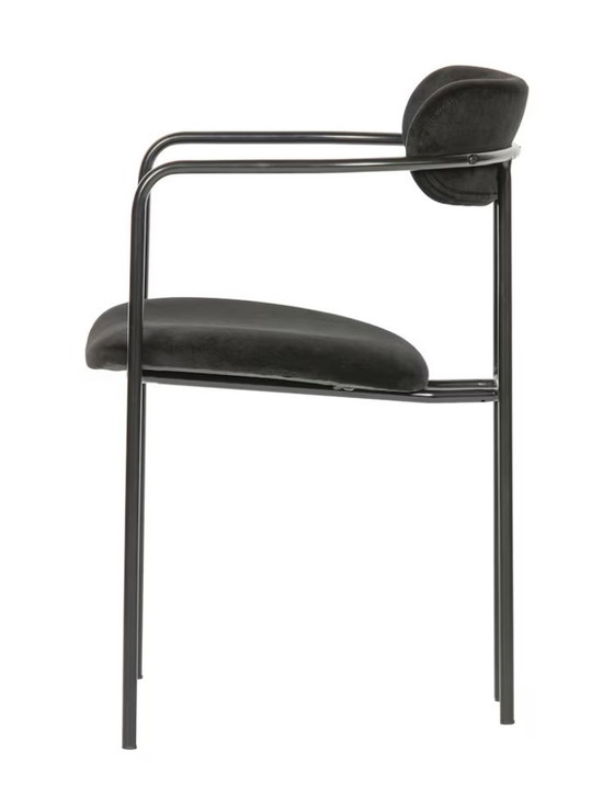 Image 1 of 4x Woood Ivy eetkamerstoel zwart