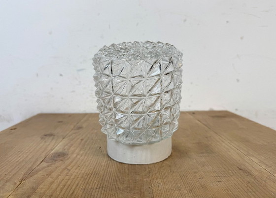 Image 1 of Applique murale vintage en porcelaine blanche, années 1970