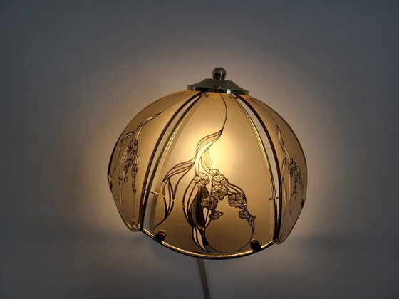 Image 1 of Hollywood Regency 1970er Wandleuchte