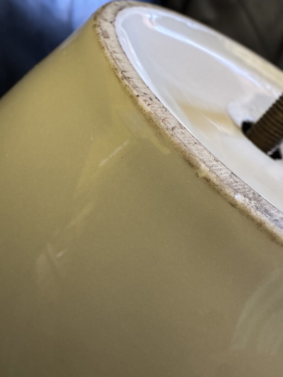 Image 1 of Große Lampe aus Porzellan und Seidentaft