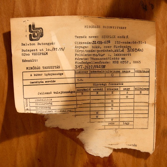 Image 1 of MK11492 Silla apilable de haya